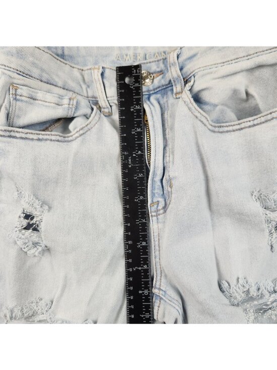 AE Stretch Ripped Mom Jean Women's Size 2 High Waisted Ankle American Eagle - Picture 6 of 11